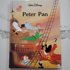 Walt Disney's Peter Pan large hard cover book. Tinkerbell isbn 0681414266